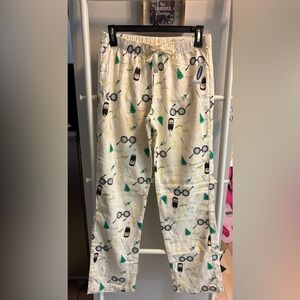 Old Navy Festive Print Pajama Pants - White and Yellow